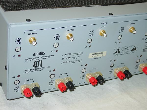 ATI AT1505 AUDIOPHILE 5 CHANNEL POWER AMP  LOOK  