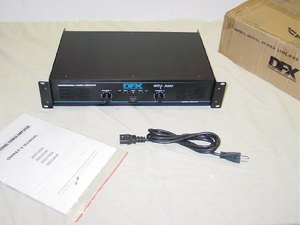 DFX HDJ 3000 PA/DJ POWER AMPLIFIER 3000 WATTS LOOK  