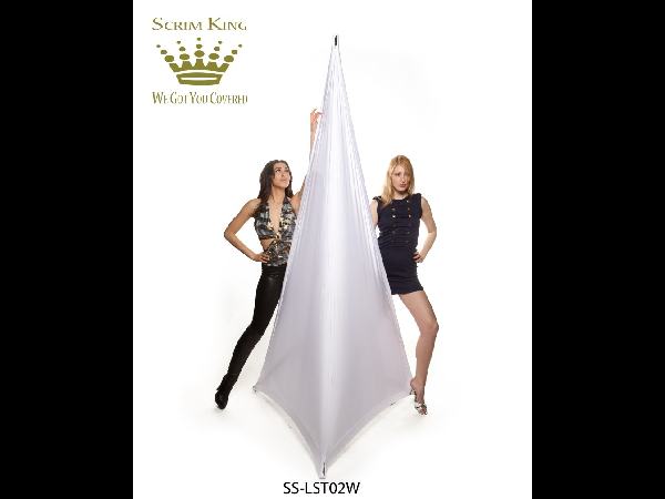   SS SPK W WHITE TRIANGLE SPEAKER STAND SCRIM + CARRY BAG FOR DJS NEW